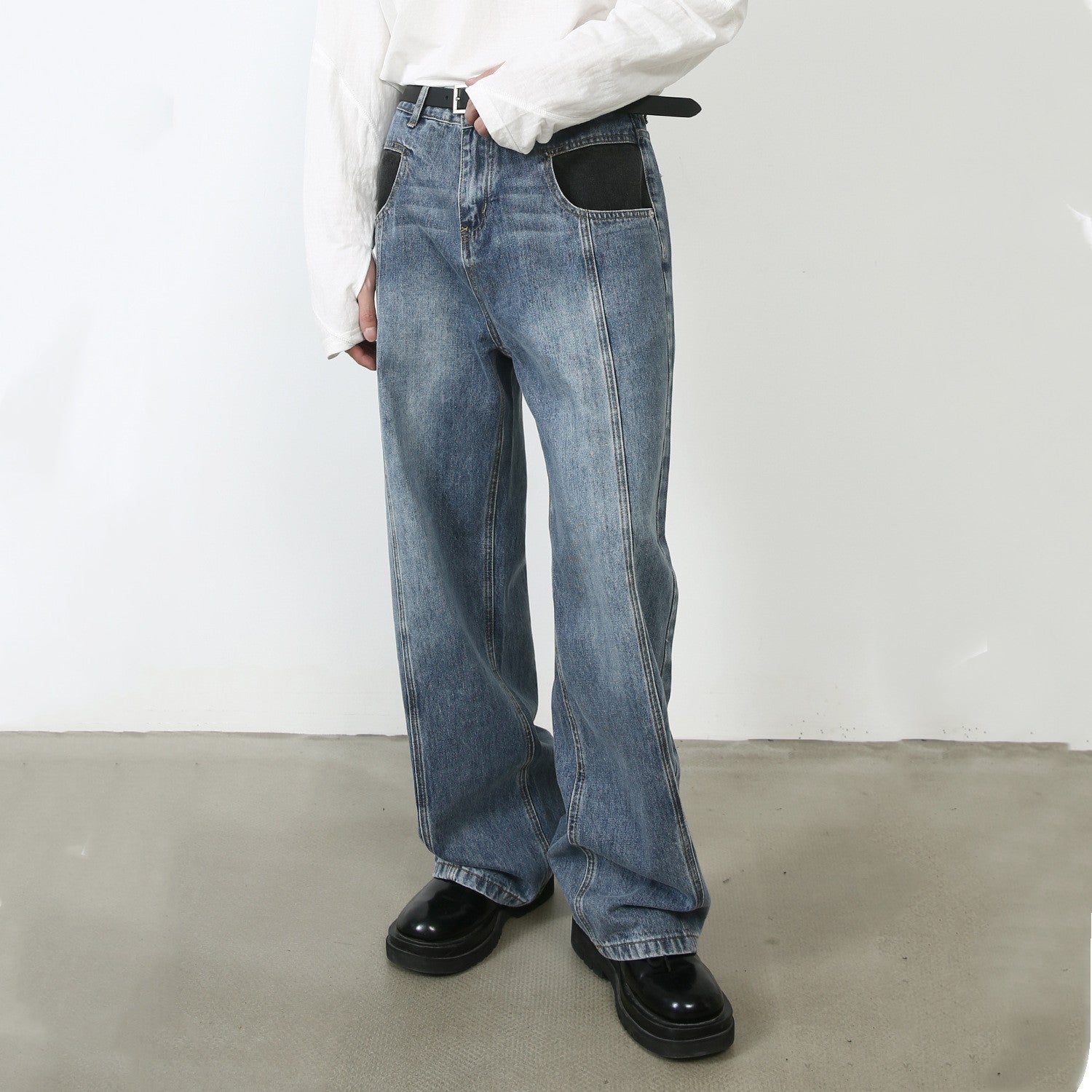 Vintage Jeans Men's Special-interest Design Pants apparel & accessories