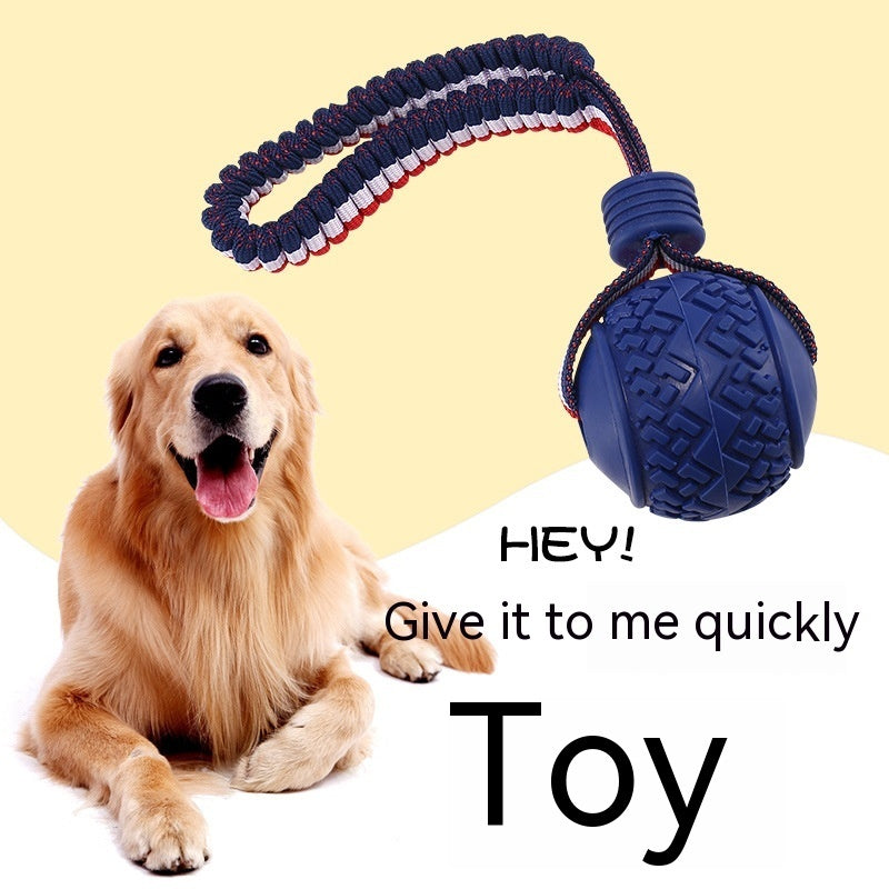 Interactive Dog Toy Ball Interactive Teether With Rope Dog Ball Pet Supplies Chewing Ball Training For Living Room Lake Beach Pets Products Dog Toys