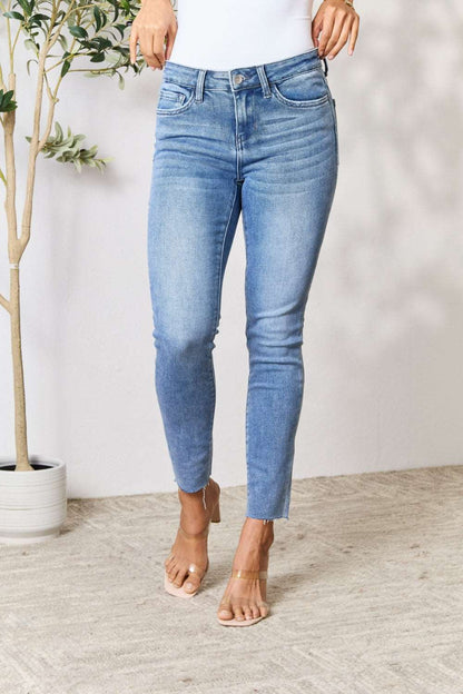 BAYEAS Raw Hem Skinny Jeans apparel & accessories