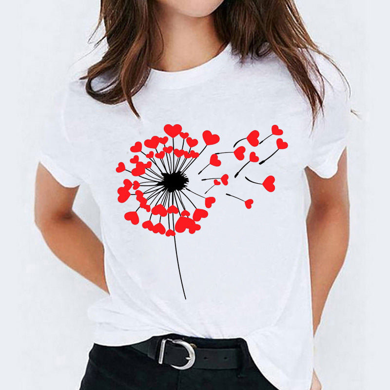 Cartoon Love Sweet Cute Short Sleeve apparel & accessories