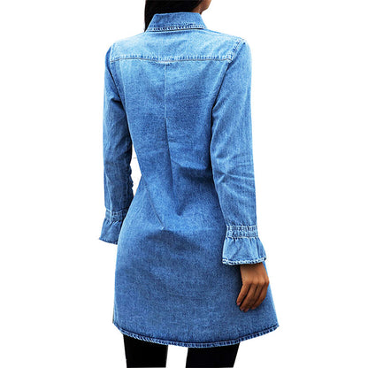 Slim Fit Denim Dress Fashion apparel & accessories