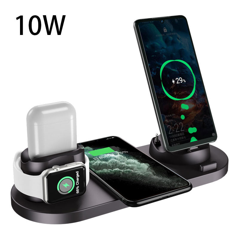 Wireless Charger For IPhone Watch 6 In 1 Fast Charging Dock Station HOME
