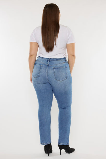 Kancan Full Size Cat's Whiskers High Waist Jeans apparel & accessories