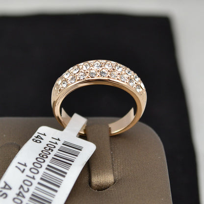 Women's Simple Fashion Pave Spot Drill Ring Jewelry