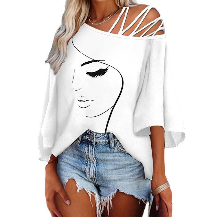 Fashion Stitching Loose Casual Tops For Women apparel & accessories