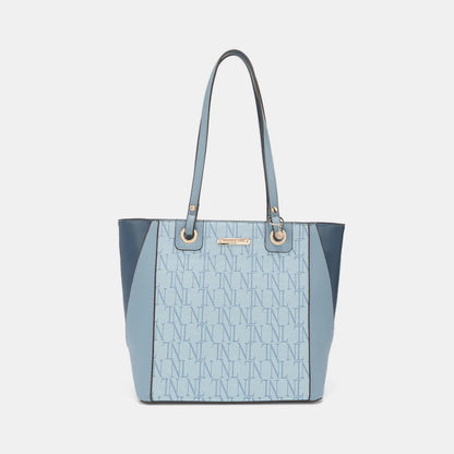 Nicole Lee USA 3-Piece Letter Print Texture Handbag Set apparels & accessories