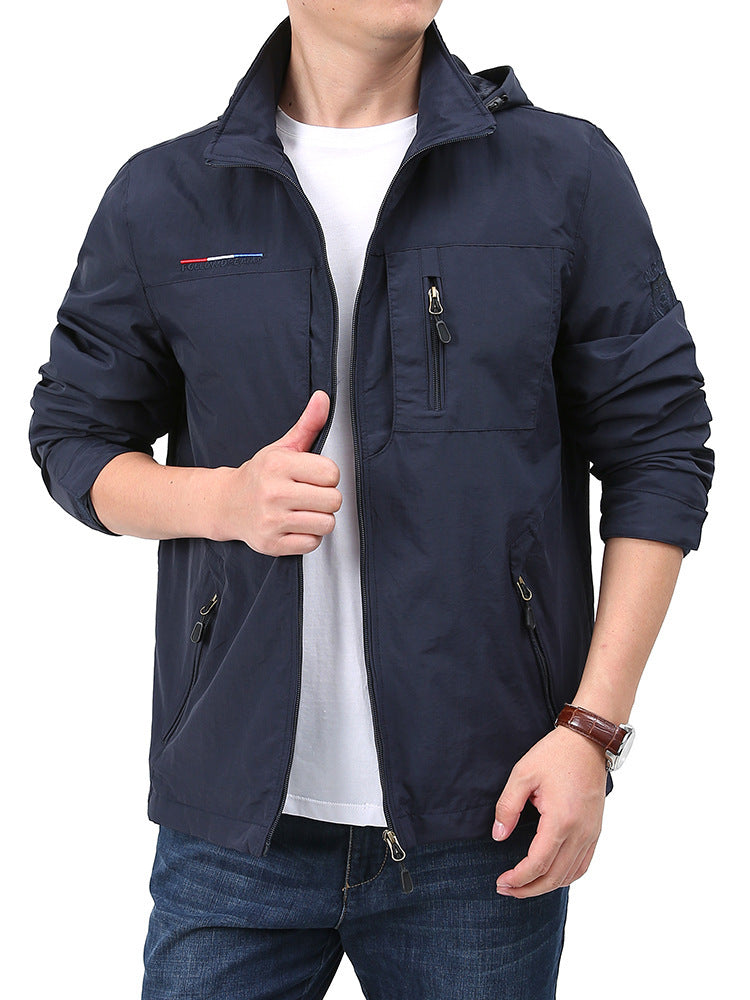 Shell Jacket Men's Casual Fashion Spring And Autumn Outdoor Loose apparels & accessories