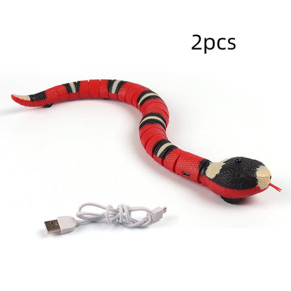 Smart Sensing Interactive Cat Toys Automatic Eletronic Snake Cat Teasering Play USB Rechargeable Kitten Toys For Cats Dogs Pet Pet Products