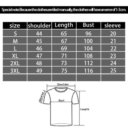 European And American Respected Beard Digital Printing Casual Round Neck T-shirt T-Shirts & hoodies