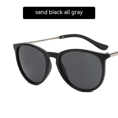 European And American Trend Semi-metal Toad Round Sun Glasses apparel & accessories