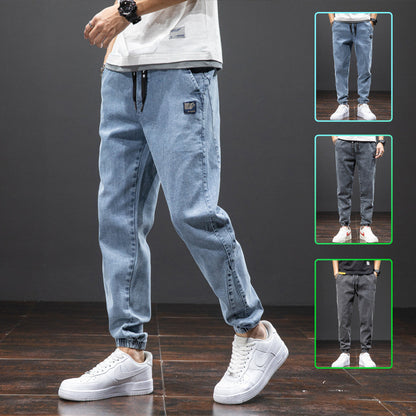 Cotton Trousers Micro-elastic Spot Denim Men's Clothing apparel & accessories