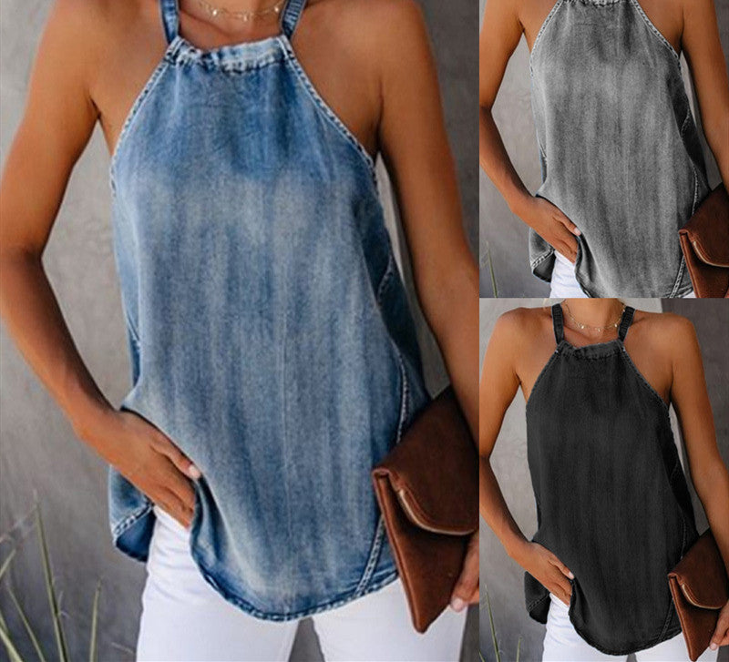 Women's denim T-shirt apparel & accessories