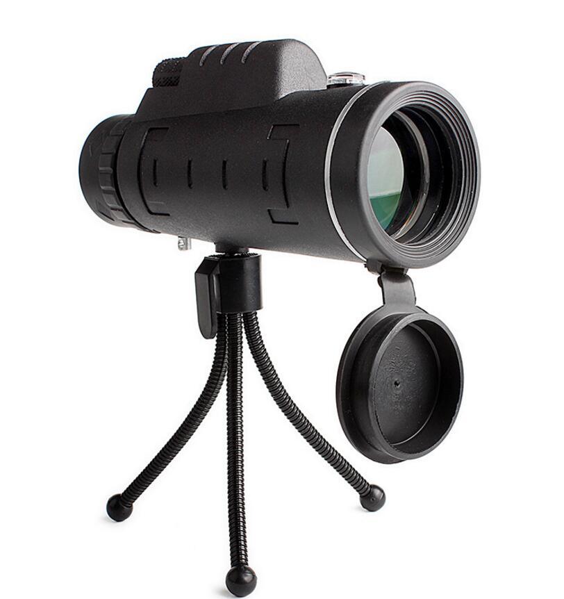 Compatible with Apple, Monocular Telescope Zoom Scope with Compass Phone Clip Tripod Gadgets