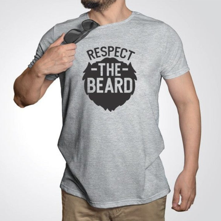 European And American Respected Beard Digital Printing Casual Round Neck T-shirt T-Shirts & hoodies