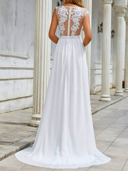 Chiffon Lace Trailing Wedding Large Swing Dress apparel & accessories