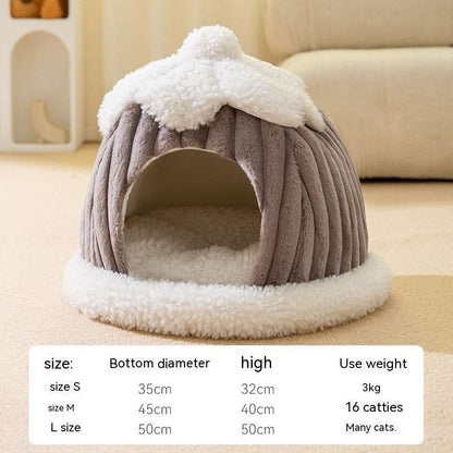 Cat Autumn And Winter Warm bed Pet bed