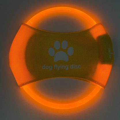 Dog Flying Discs Light Glowing LED LuminousTrainning Interactive Toys Pet Products