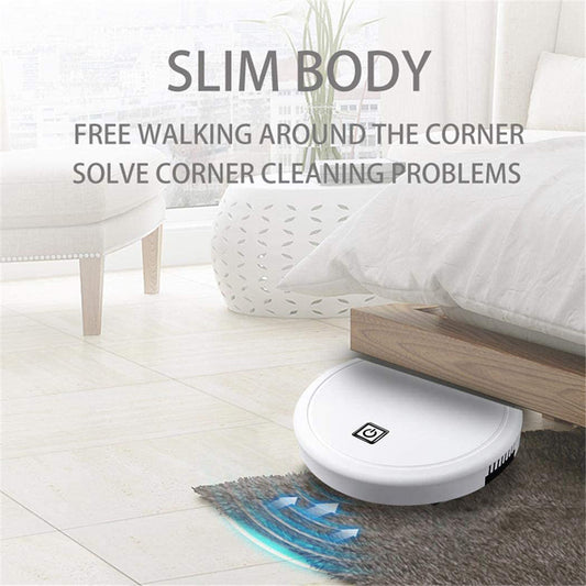 3-in-1 Robot Vacuum Cleaner 1800Pa Multifunctional Smart Floor Cleaner USB Rechargeable Dry Wet Sweeping Vacuum Cleaner Gadgets