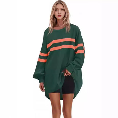 Women's Round Neck Loose Pullover Sweater apparels & accessories