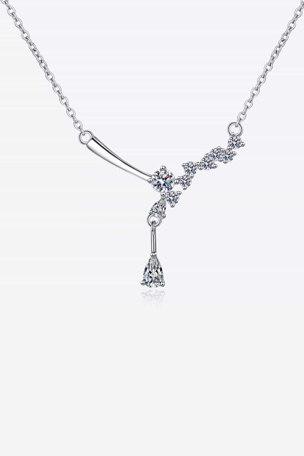 1 Carat Moissanite 925 Sterling Silver Necklace apparel & accessories