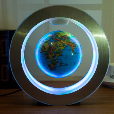 Round LED World Map Floating Globe Magnetic Levitation Light Anti Gravity Magic Gadgets