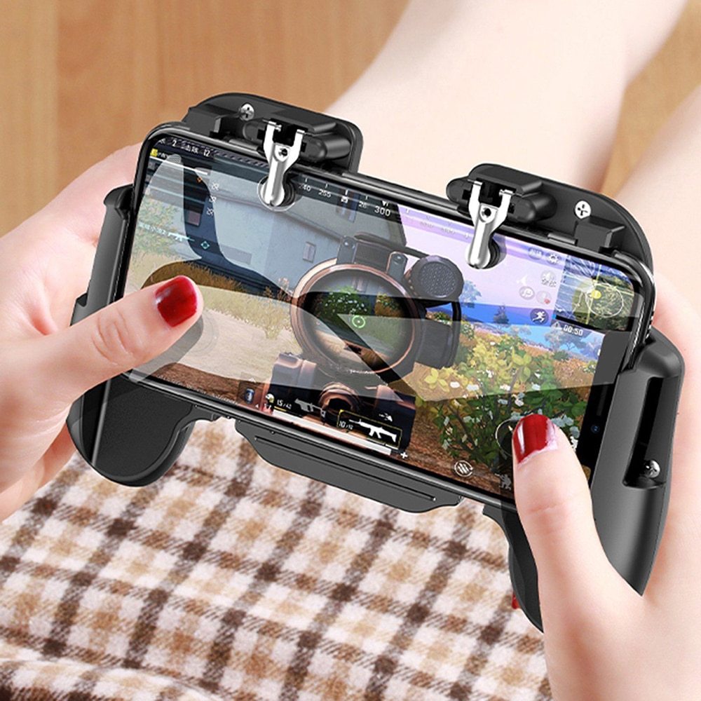 Compatible with Apple, New Arrive Wireless Gamepad Telescopic Controller iOS Android Phone Gaming Trigger with fan Gadgets