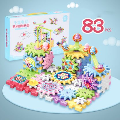 Electric Building Blocks Inserting Puzzle Set 3-6 Years Old 0