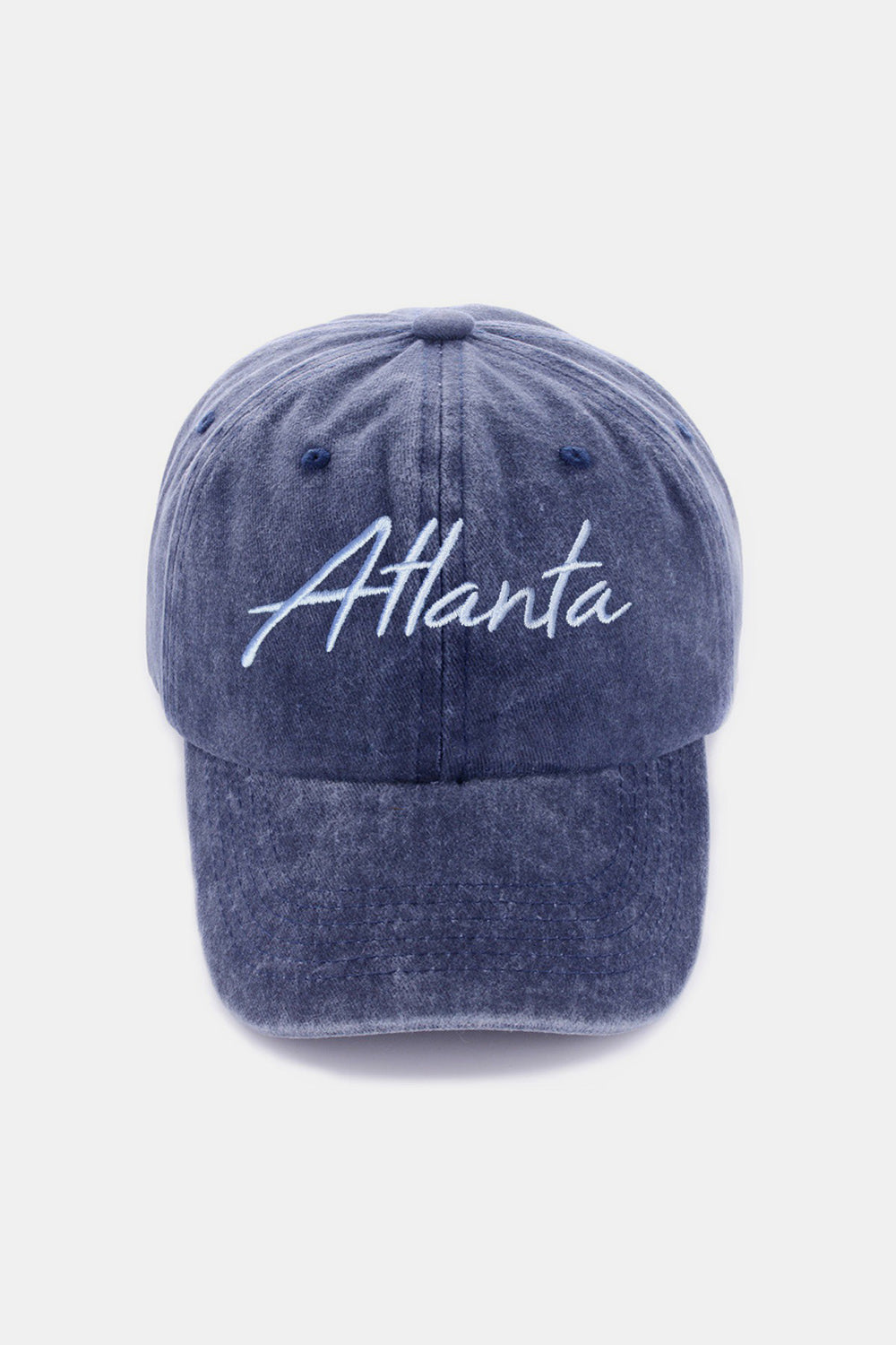 Zenana Washed ATLANTA Embroidered Baseball Cap Hat