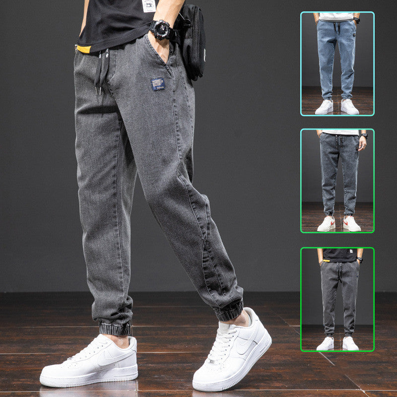 Cotton Trousers Micro-elastic Spot Denim Men's Clothing apparel & accessories