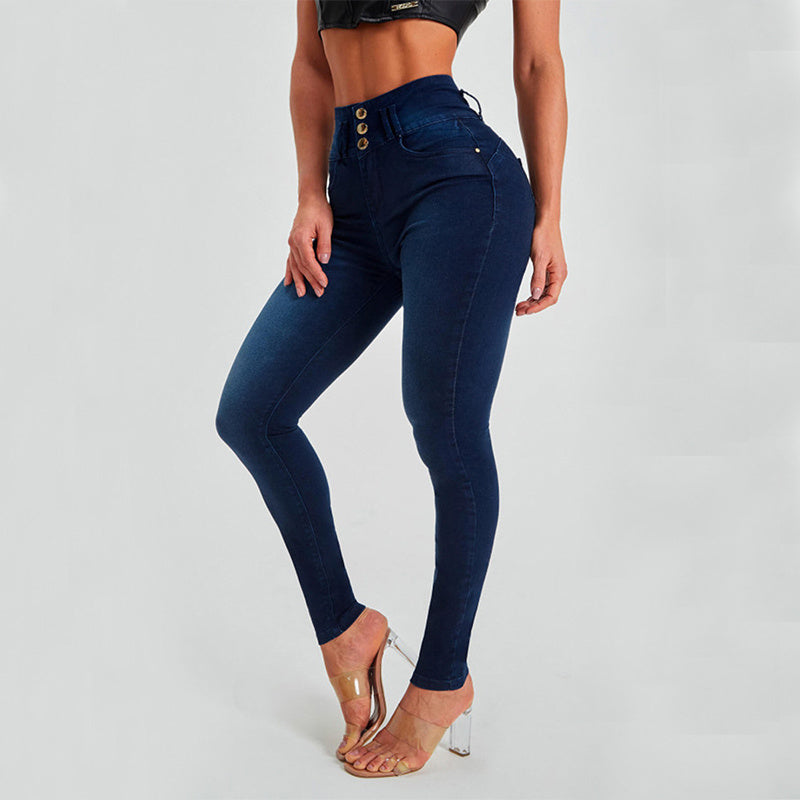 High Waist Jeans Women's Skinny Trousers Tight Stretch Shaping And Hip Lifting Pants apparel & accessories