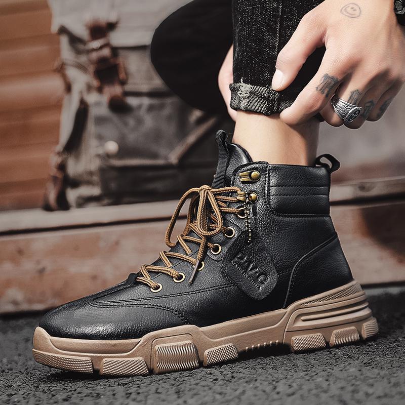 Fashionable Men High Top Tooling Boots Shoes & Bags