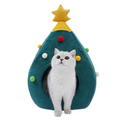 Christmas Tree Cat Bed Pet bed