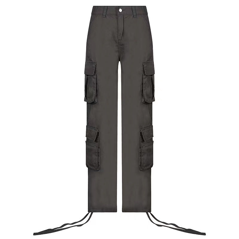 Street Hip-hop Trousers With Pockets Overalls apparels & accessories