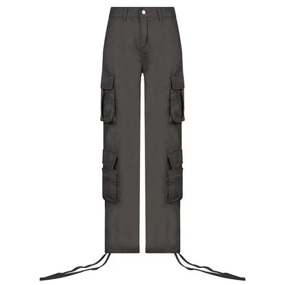 Street Hip-hop Trousers With Pockets Overalls apparels & accessories