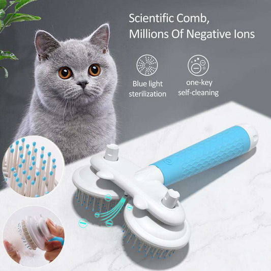 Negative Ion Self Cleaning Pet Hair Removal Brush Pet Hair brush