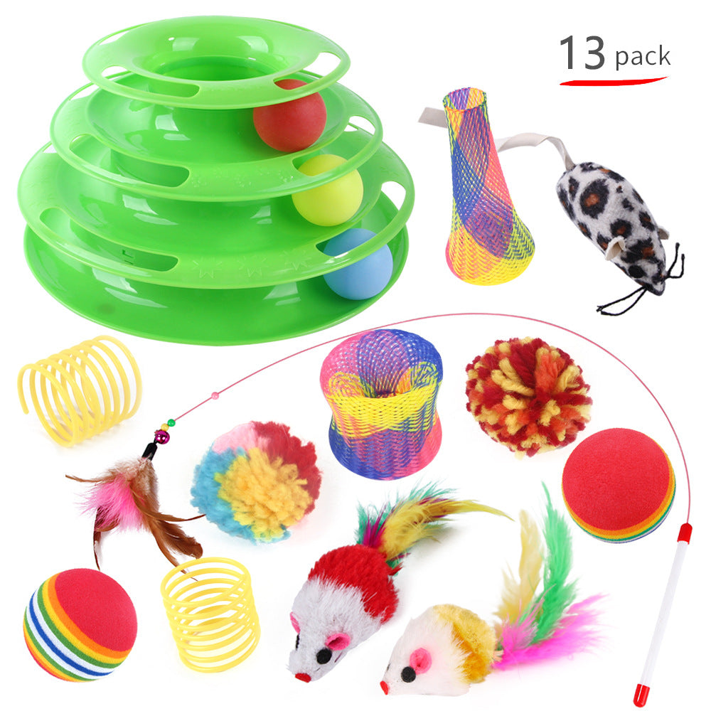 Pet Cat Self-help Turntable Toy Set Pet Products