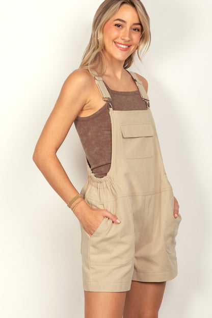 VERY J Adjustable Suspender Overalls with Pockets Dresses & Tops