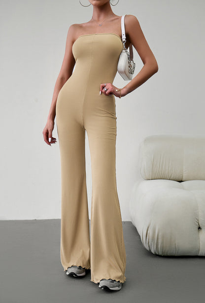 Strapless Lace-Up Jumpsuit Bottom wear