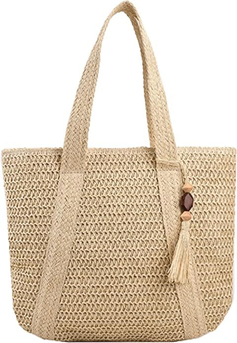 Beach Weaving Tassel Women's Straw Handbag apparel & accessories