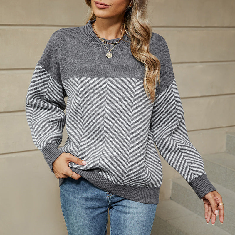 Striped Sweater Women's Long Sleeve apparels & accessories