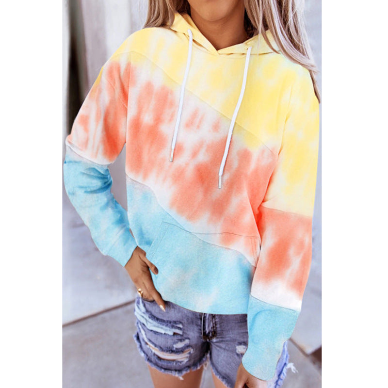 Women Long Sleeve Hooded Printed Sweatshirt 4