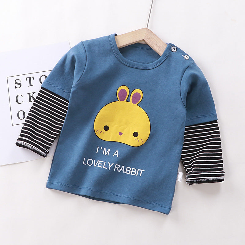 Children's Long-sleeved T-shirt Cotton Single Top apparels & accessories