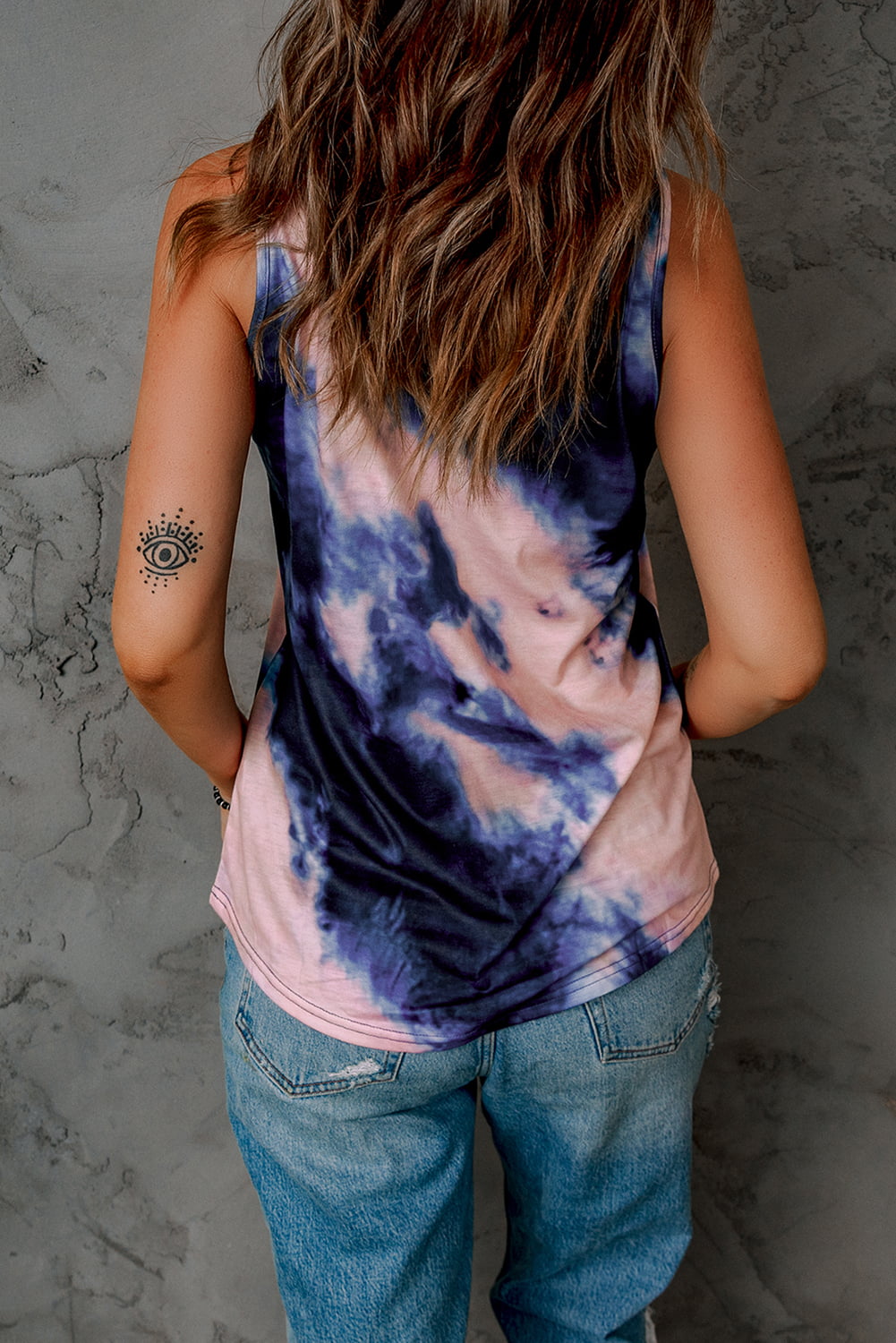 Tie-Dye Crisscross Tank apparel & accessories