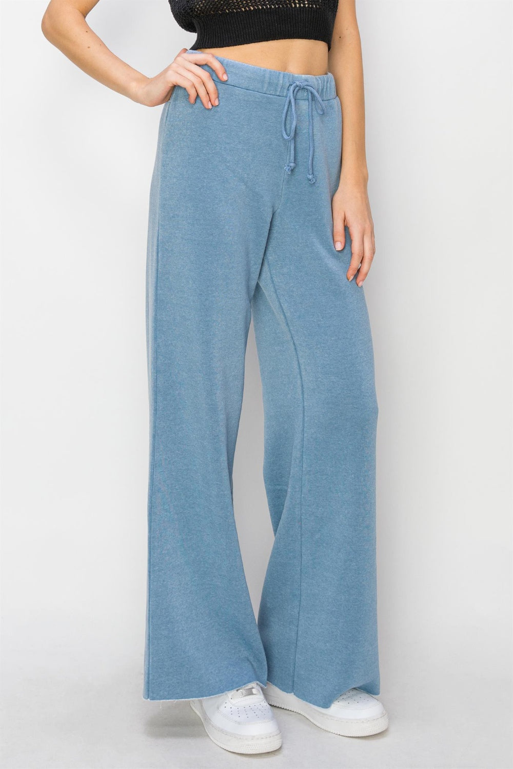 HYFVE Drawstring Wide Leg Pants Bottom wear