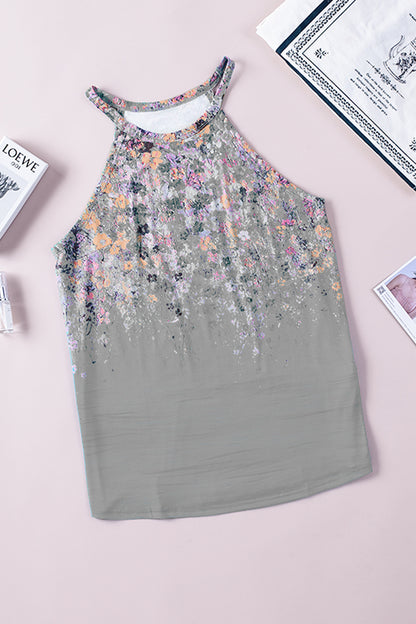 Printed Round Neck Sleeveless Top apparel & accessories