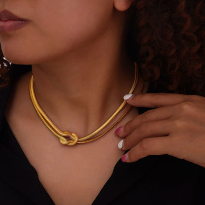 Titanium Steel Knot Necklace apparel & accessories