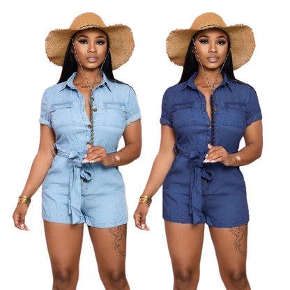 Wear Fashionable Denim Women's Fitted Jumpsuit apparel & accessories