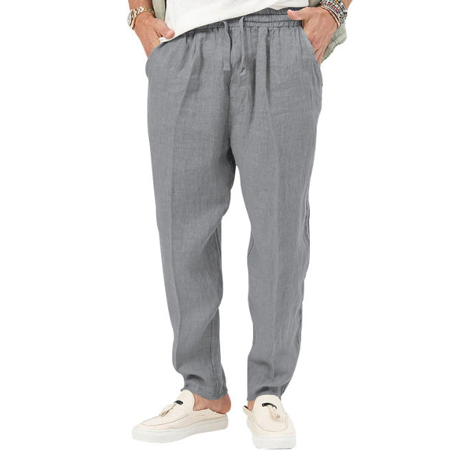 Men's Lace Up Straight Casual Pants apparels & accessories