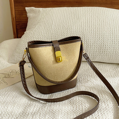 PU Leather Bucket Crossbody Bag apparel & accessories