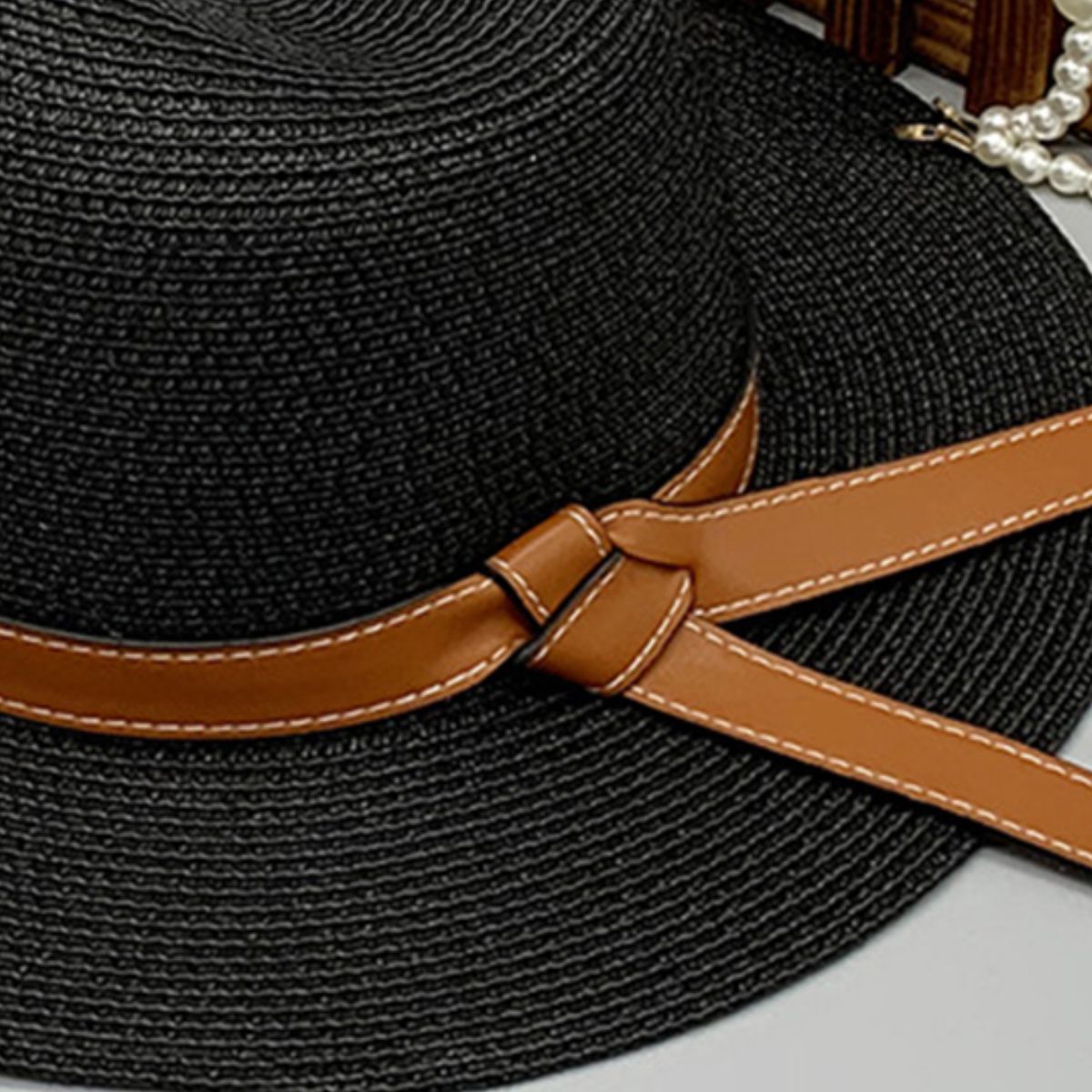 Wide Brim Paper Braided Hat Accessories for women